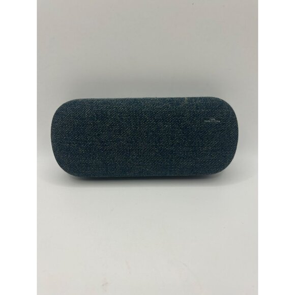 Harley Davidson Denim Velvet Eyeglass Case Sunglasses Clamshell Eyewear Glasses - Picture 3 of 5